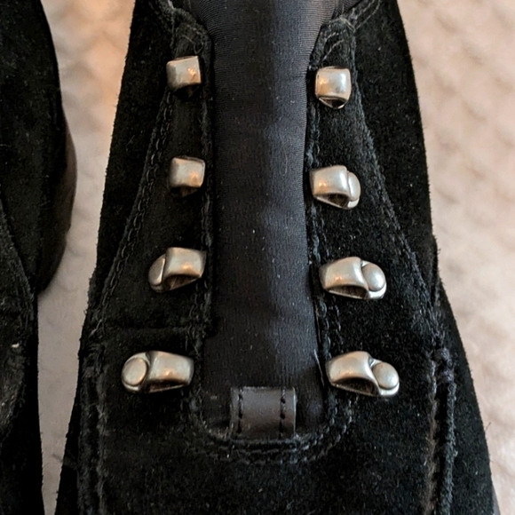 Land's End Women's Black Suede Hiking Trail Boots Shoes Size 6 1/2  #865… - Picture 8 of 9